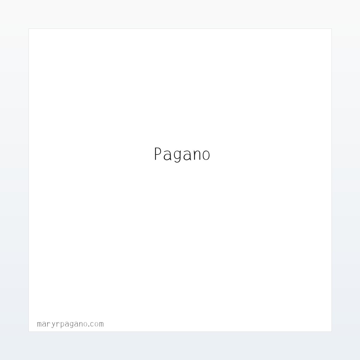 材料说明 - Mary R. Pagano 方图